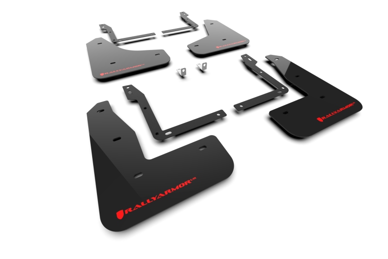 Toyota Camry Mud Flap Kit - Rally Armor - UR series - Black/Red Logo - `25-`26